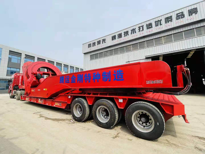 三線六軸低平板半掛車